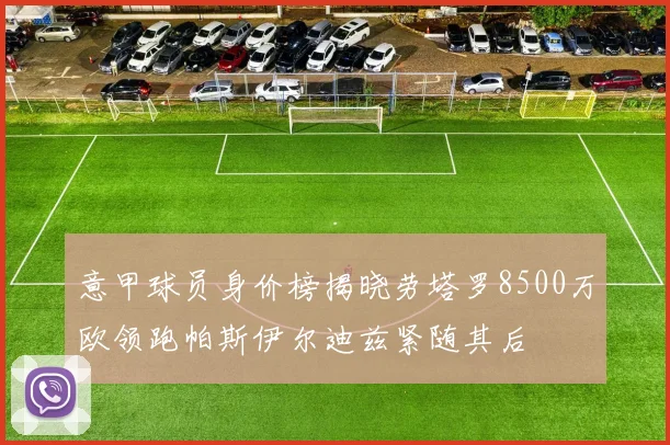 意甲球员身价榜揭晓劳塔罗8500万欧领跑帕斯伊尔迪兹紧随其后